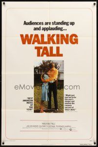 3t958 WALKING TALL style C 1sh '73 Joe Don Baker as Buford Pusser, classic!