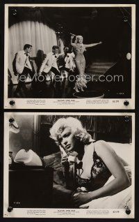 3w592 PLAYGIRL AFTER DARK 2 8x10 stills '62 sexiest Jayne Mansfield on phone in bed & dancing!