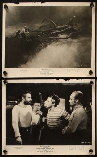3w136 20,000 LEAGUES UNDER THE SEA 8 8x10 stills '55 Jules Verne classic, cool sea monster images!