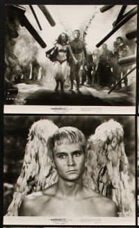 3w080 BARBARELLA 11 8x10 stills '68 sexiest Jane Fonda & angel John Phillip Law, Roger Vadim!