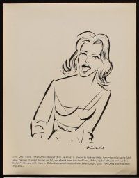 3w529 BYE BYE BIRDIE 2 8x10 stills '63 both with cool artwork of Ann-Margret by Julius Kroll!