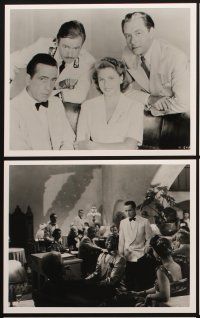 3w017 CASABLANCA 21 8x10 TV stills R86 Humphrey Bogart, Bergman, Lorre, Michael Curtiz classic!