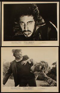3w008 DRACULA VS. FRANKENSTEIN 28 8x10 stills '71 great images of the wacky monsters!