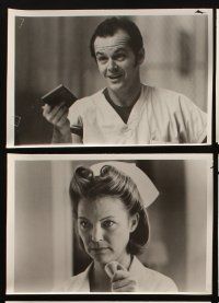 3w185 ONE FLEW OVER THE CUCKOO'S NEST 8 7x10.25 stills '75 c/u of Jack Nicholson in therapy circle!