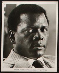 3w130 ORGANIZATION 9 8x10 stills '71 Sidney Poitier as Mr. Tibbs, an honest cop with guts!