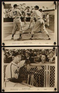3w191 PRIDE OF ST. LOUIS 8 8x10 stills '52 Dan Dailey as Cardinals baseball player Dizzy Dean!