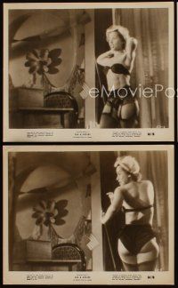 3w491 SIN & DESIRE 3 8x10 stills '60 great images of half-naked Francoise Arnou dancingl