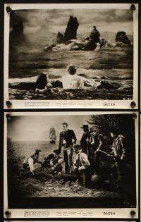 3w211 TWO LOST WORLDS 8 8x10 stills '50 James Arness, with cool dinosaur & special effects scenes!