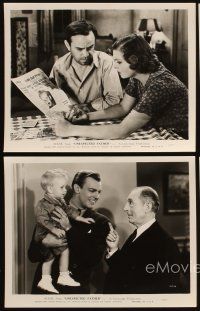 3w428 UNEXPECTED FATHER 4 8x10 stills '39 Baby Sandy, Shirley Ross, Dennis O'Keefe