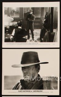 3w362 UNFORGIVEN 5 8x10 stills '92 gunslinger Clint Eastwood, Gene Hackman, Morgan Freeman