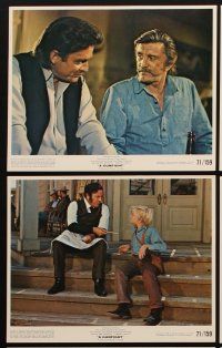 3w912 GUNFIGHT 7 color 8x10 stills '71 Kirk Douglas & Johnny Cash try to kill each other!