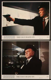 3w713 FIRST DEADLY SIN 8 8x10 mini LCs '80 Frank Sinatra's final role, Faye Dunaway, James Whitmore