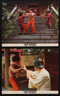 3w733 HOT POTATO 8 8x10 mini LCs '76 great images of kung fu hero Jim Kelly!