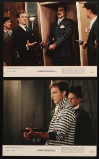 3w755 JOHNNY DANGEROUSLY 8 8x10 mini LCs '84 gangsters Michael Keaton & Joe Piscopo!