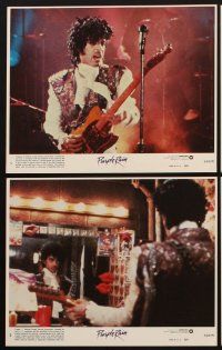 3w925 PURPLE RAIN 7 8x10 mini LCs '84 great image of Prince performing in his first motion picture!