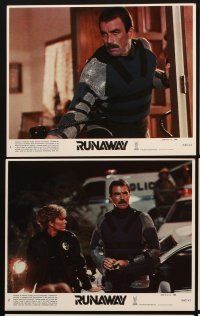 3w852 RUNAWAY 8 8x10 mini LCs '84 Tom Selleck, Cynthia Rhodes, directed by Michael Crichton!