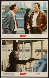 3w869 SUDDEN IMPACT 8 8x10 mini LCs '83 Clint Eastwood as Dirty Harry, Sondra Locke