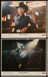 3w881 URBAN COWBOY 8 8x10 mini LCs '80 John Travolta in cowboy hat, Debra Winger, Scott Glenn