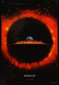 3z041 ARMAGEDDON teaser DS 1sh '98 Bruce Willis, Ben Affleck, Billy Bob Thornton, Liv Tyler