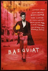 3z061 BASQUIAT DS 1sh '96 Jeffrey Wright as Jean Michel Basquiat, directed by Julian Schnabel!