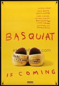 3z062 BASQUIAT teaser 1sh '96 Jeffrey Wright as Jean Michel Basquiat, directed by Julian Schnabel!