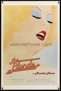 3z087 BLONDE 1sh '80 J Hogston artwork of sexy Annette Haven!