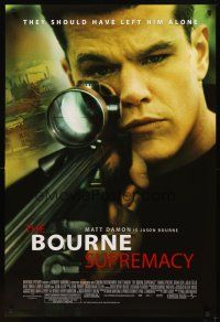3z092 BOURNE SUPREMACY DS 1sh '04 Matt Damon, They should have left him alone!