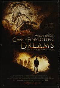 3z122 CAVE OF FORGOTTEN DREAMS 1sh '10 Werner Herzog directed, Chauvet Cave drawings!