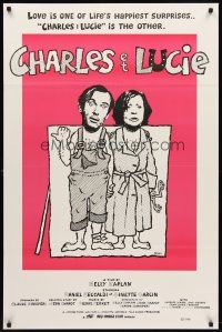 3z127 CHARLES & LUCIE 1sh '80 Nelly Kaplan's Charles et Lucie, wacky art!