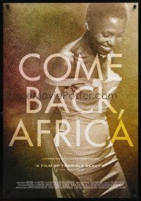 3z145 COME BACK, AFRICA 1sh R00s South African apartheid documentary!