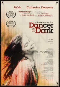 3z163 DANCER IN THE DARK advance 1sh '00 directed by Lars von Trier, Bjork musical!