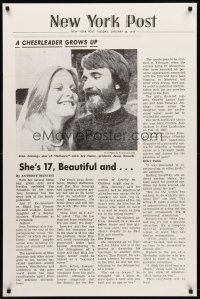 3z181 DEFIANCE OF GOOD New York Post style 1sh '74 Jean Jennings, a cheerleader grows up!