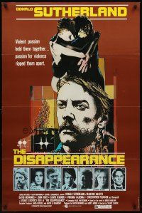 3z194 DISAPPEARANCE 1sh '81 Donald Sutherland, Francine Racette, violent passion!