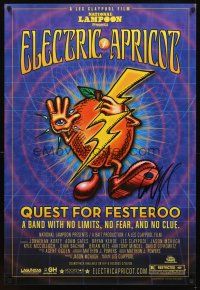 3z215 ELECTRIC APRICOT signed 1sh '06 by musician Les Claypool, cool Kevin Kerber art!