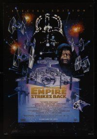 3z218 EMPIRE STRIKES BACK style C advance 1sh R97 George Lucas sci-fi epic, great art by Drew!