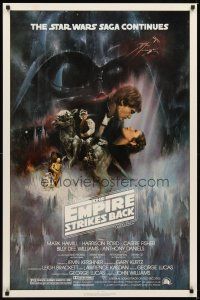 3z216 EMPIRE STRIKES BACK 1sh '80 Lucas, classic Gone With The Wind style art by Roger Kastel!