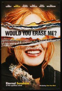 3z226 ETERNAL SUNSHINE OF THE SPOTLESS MIND teaser DS 1sh '04 wacky image of Kate Winslet!