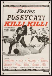 3z247 FASTER, PUSSYCAT! KILL! KILL! 1sh R95 Russ Meyer's ode to the violence in women, Tura Satana