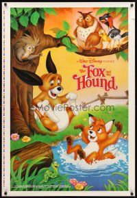 3z269 FOX & THE HOUND int'l printer's test 1sh R81 friends didn't know they were to be enemies!