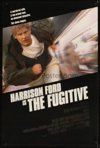 3z277 FUGITIVE int'l 1sh '93 Harrison Ford is on the run from Tommy Lee Jones!