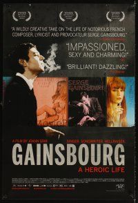 3z282 GAINSBOURG DS 1sh '10 biography of the great French singer!