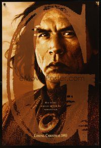 3z287 GERONIMO teaser DS 1sh '93 Walter Hill, great image of Native American Wes Studi!
