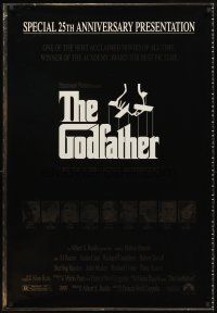 3z297 GODFATHER foil heavy stock printer's test 1sh R97 Brando & Pacino in Coppola crime classic!