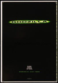 3z298 GODZILLA teaser DS printer's test 1sh '98 Matthew Broderick, Jean Reno, re-make!