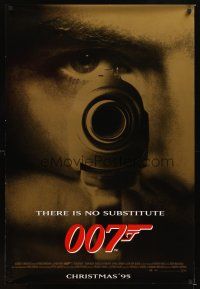 3z299 GOLDENEYE advance DS 1sh '95 Pierce Brosnan as secret agent James Bond 007!