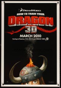 3z343 HOW TO TRAIN YOUR DRAGON helmet style teaser DS 1sh '10 DeBlois & Sanders CGI animation!