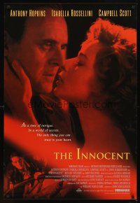3z375 INNOCENT int'l 1sh '95 cool image of Anthony Hopkins, Isabella Rossellini!