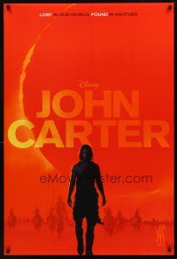 3z398 JOHN CARTER teaser DS 1sh '12 cool image of Taylor Kitsch in the title role!