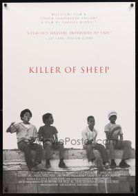 3z410 KILLER OF SHEEP 1sh '07 Charles Burnett, image of kids sitting on the wall!