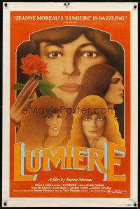 3z465 LUMIERE 1sh '76 directed by Jeanne Moreau, Lucia Bose, Keith Carradine!